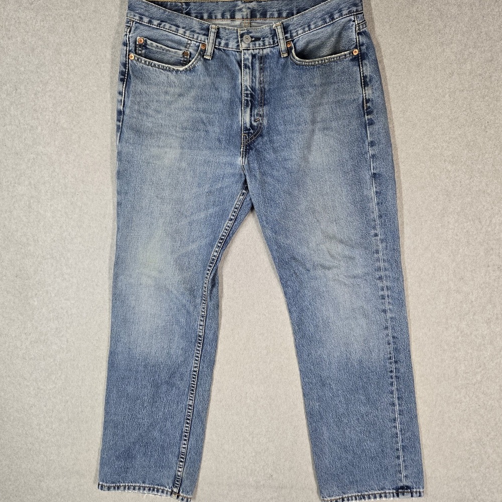Levi's 514 Men Jeans 36X30 Blue Denim Straight Flex 29" Inseam